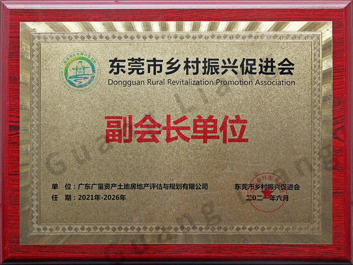 东莞市墟落振兴增进会副会长单位
